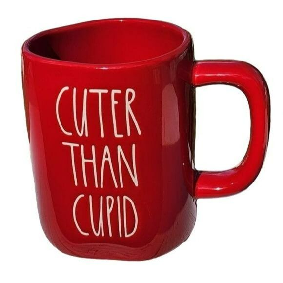Rae Dunn‎ Cuter Than Cupid Valentin es Day Red Ceramic Coffee Mug 16 Oz - Picture 12 of 12